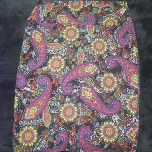 Paisley Cassie pencil skirt